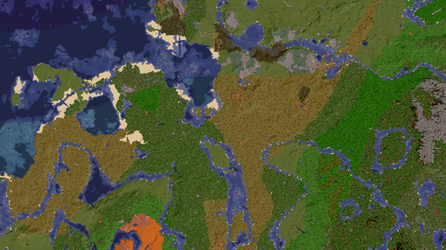 Alpha Universe Minecraft survival server live BlueMap preview